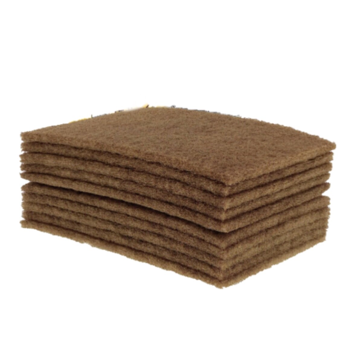 25pcs 6" X 9"/150x230mm Scuff Pads Gold Non-Woven Hand Pad 150 Grit For Cleaning
