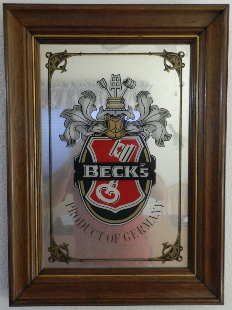 Beck's Bar Mirror [22.75" x 16.5"]