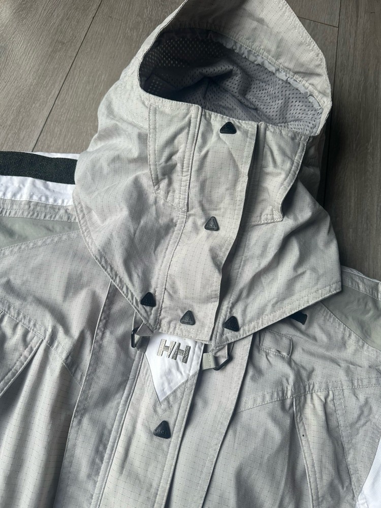 Helly Hansen Ski Jacket Mens Medium Beige Hooded Technical