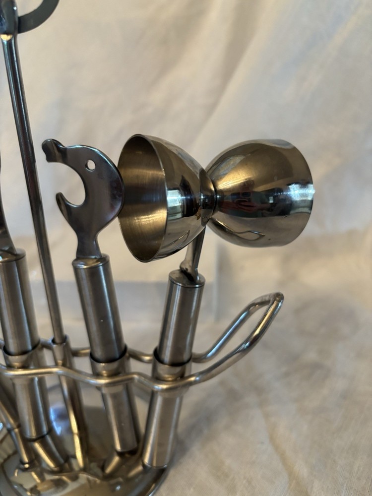 Godinger Bar Tool Set, Whimsical Theme/faces