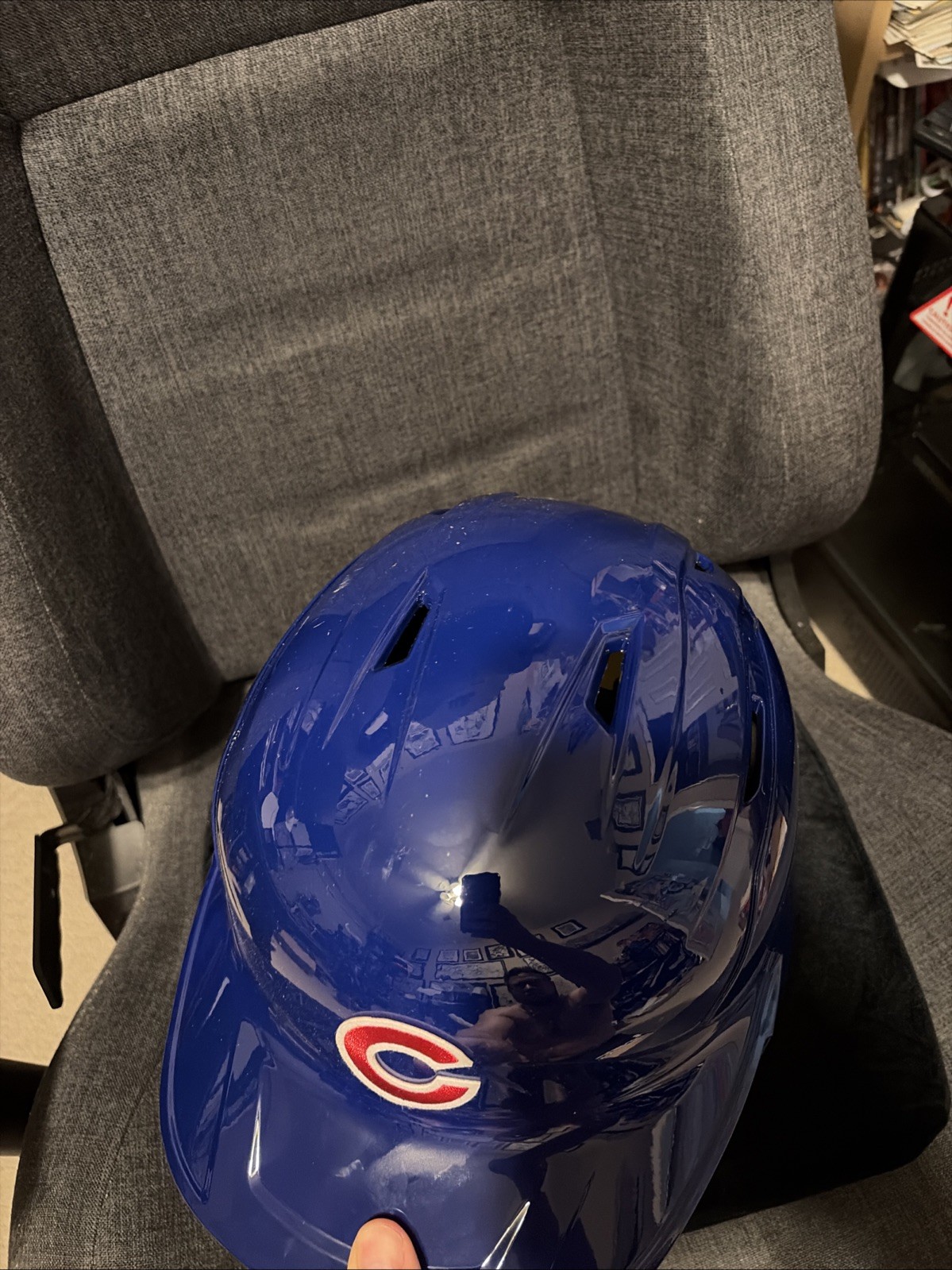 Rare Chicago Cubs New Batting Helmet XL LG Mach Carbon Impax 2022-23