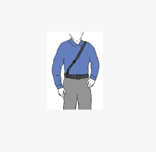 JAY PEE Shoulder Strap Black NICKLE 38-40" CLARINO FINISH STRAP