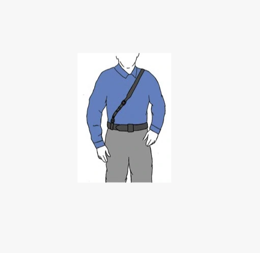 JAY PEE Shoulder Strap Black NICKLE 44-46" CLARINO FINISH STRAP