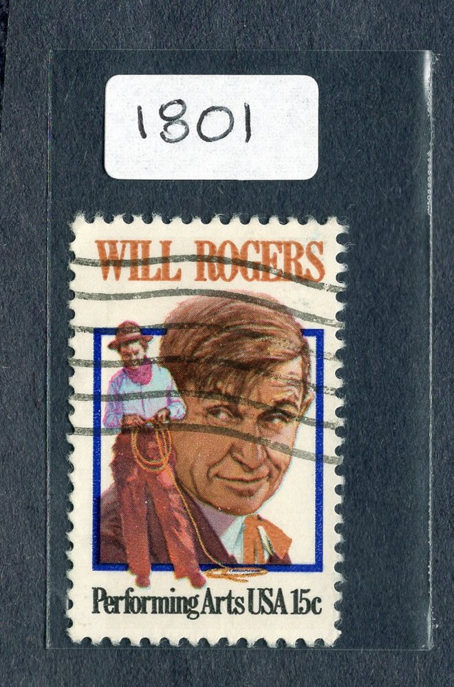 1979 Stamp #1801 Will Rodgers Used