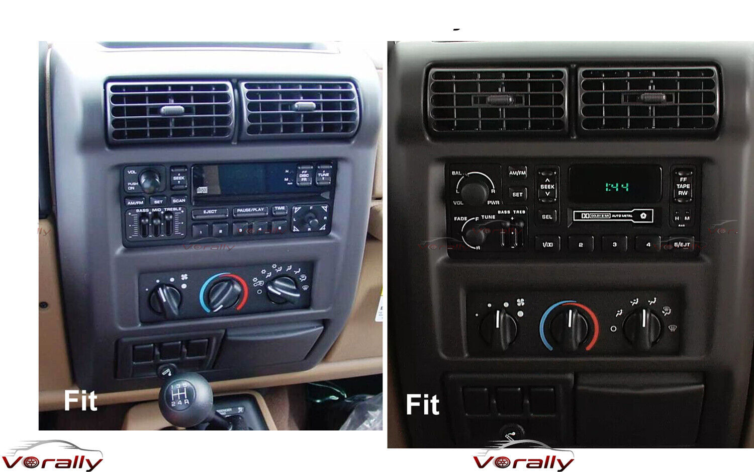 For 1997–2002 Jeep Wrangler TJ Apple CarPlay Radio Android 13 GPS WIFI Stereo