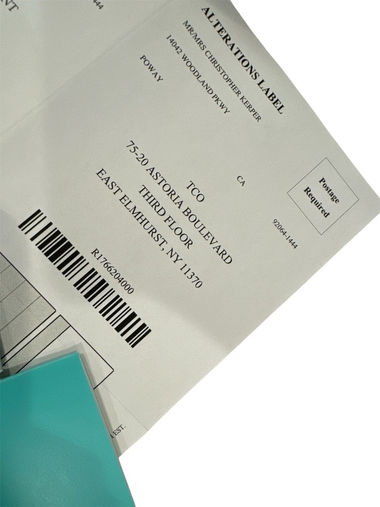 Tiffany Hampton Cake Knife and Server with Box- Monogrammed with "K"