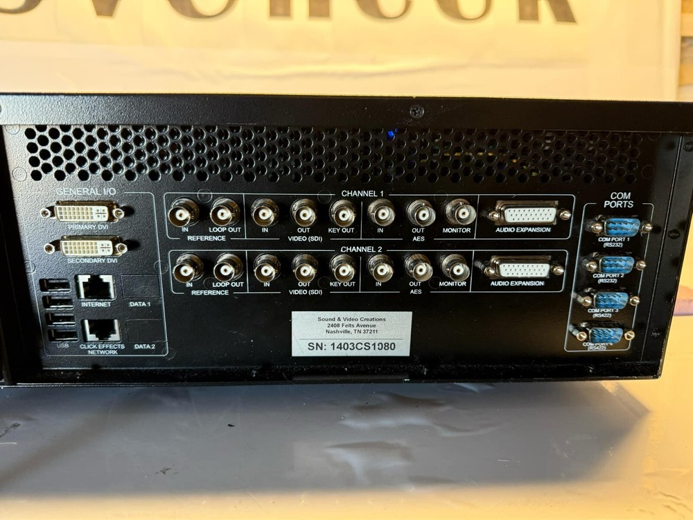 ChyronHego ClickEffects BackDraft SDI Digital Sign Controller / Broadcast Server