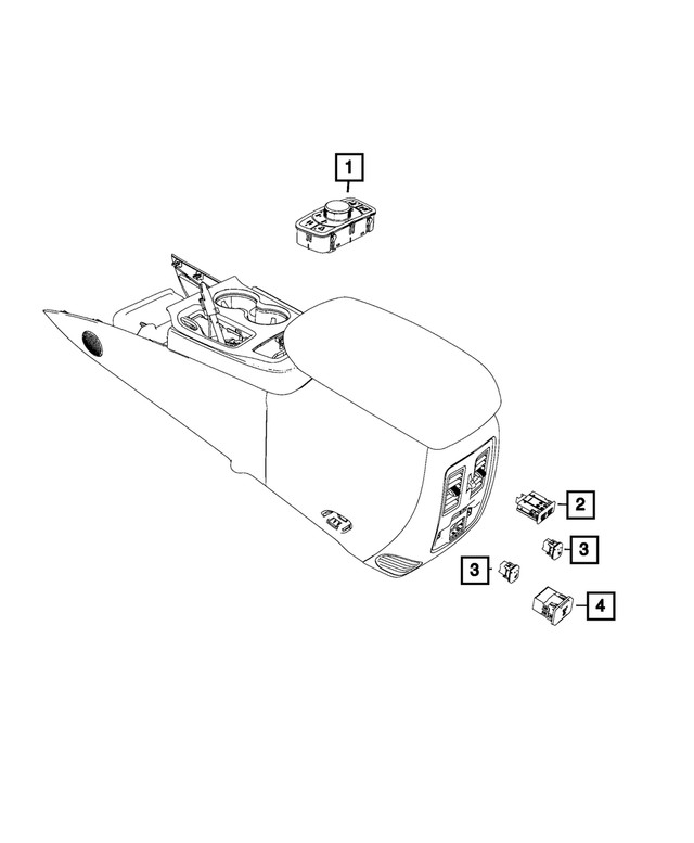 Genuine Mopar Transfer Case Switch 68352915AA