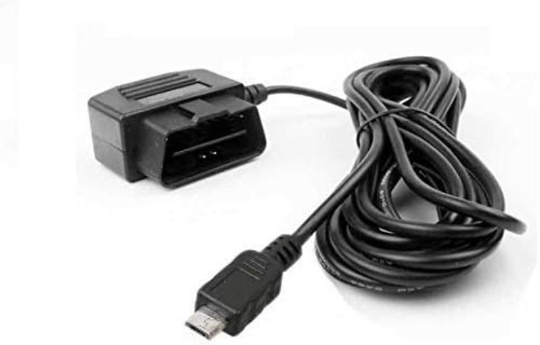 OBD Power Cable for Dash Camera, 24-Hour Surveillance