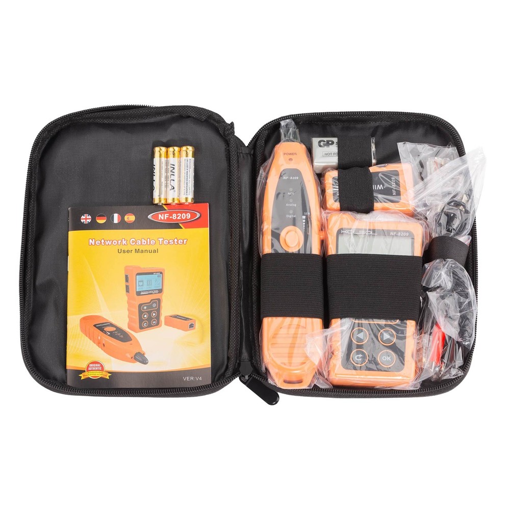 LCD Display Measure Length Tracker NF-8209 Cable POE Wire Checker Network Tool