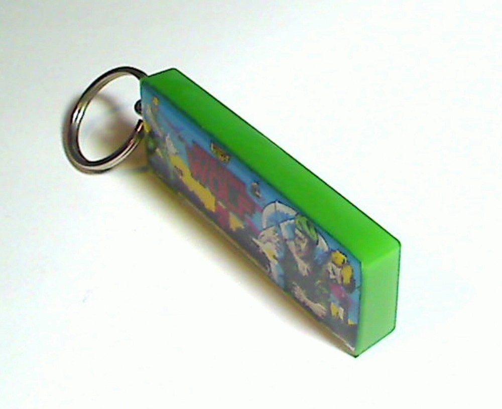 Operation Wolf Arcade Marquee Coin Door accessory Keychain