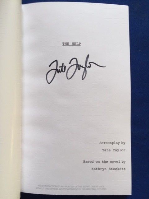 FOR YOUR CONSIDERATION: THE HELP - SPECIAL SCRIPT SIGNED BY SCREENWRITER