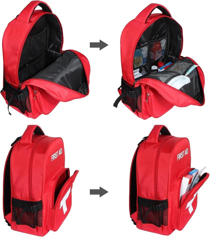 New Best Empty First Aid Backpack Emergency Medical Backpack with Multi-Pocket