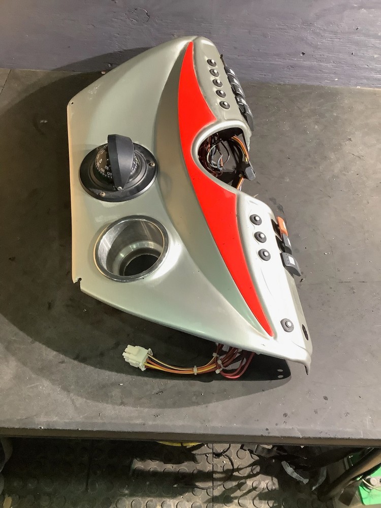 Azure Boat Dash Switch Panel Assy. + Ritchie F-50 Explorer Flush-Mount Compass