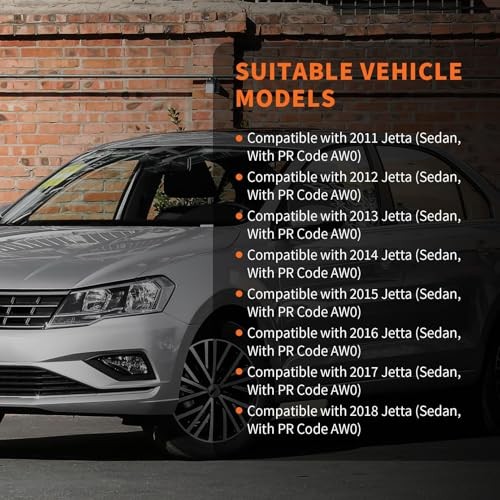 Front Driver Side Power Window Regulator Compatible with Jetta 2011-2018 Left