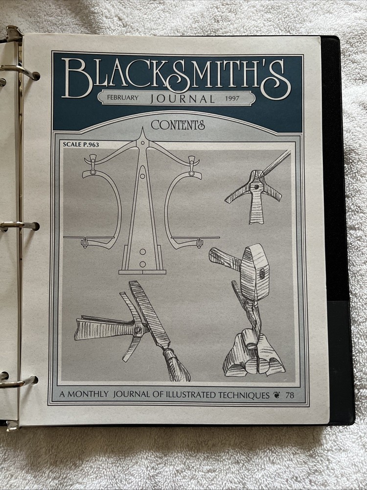 Blacksmith's Journal 1997 Complete Year Illustrated Techniques Set