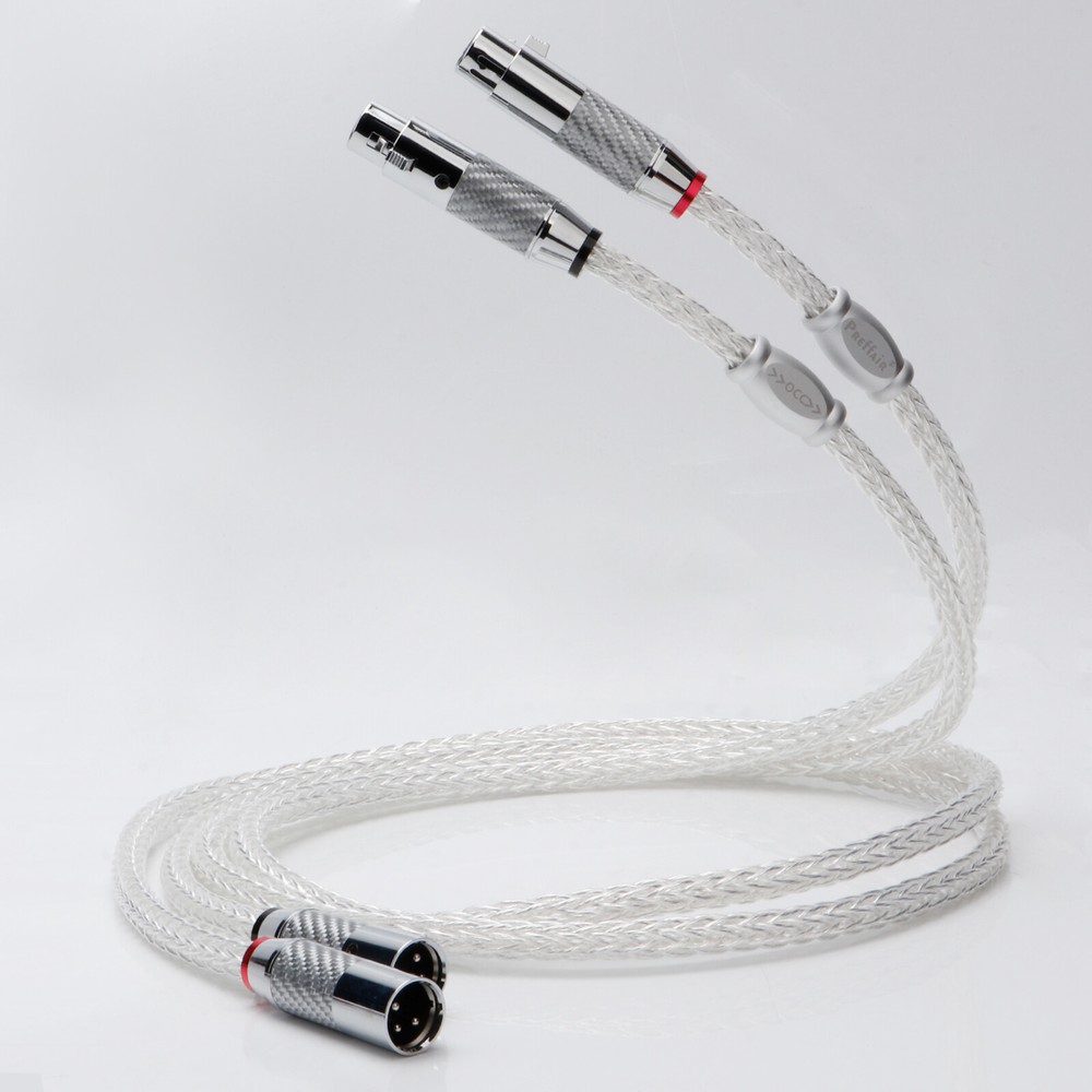 Pair OCC Silver Plated Interconnect Audio Cable HI-FI Balanced XLR Cable