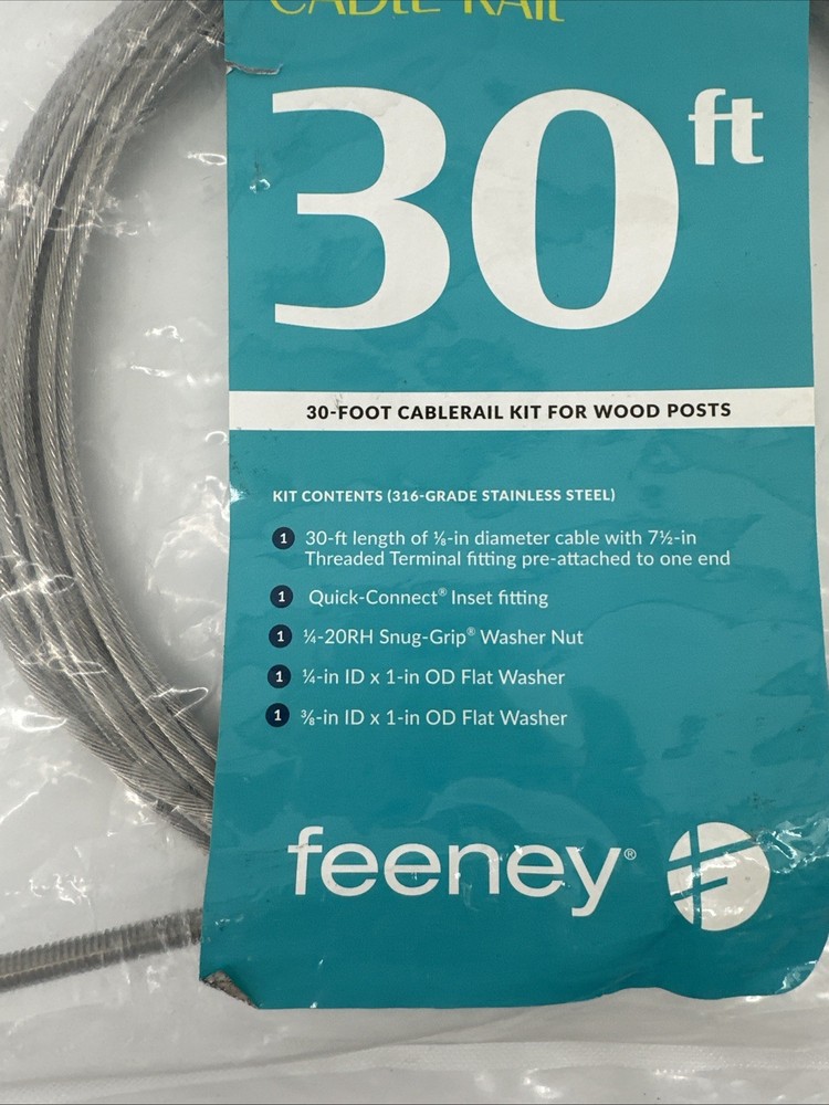 30ft Cablerail Kit For Wood Posts