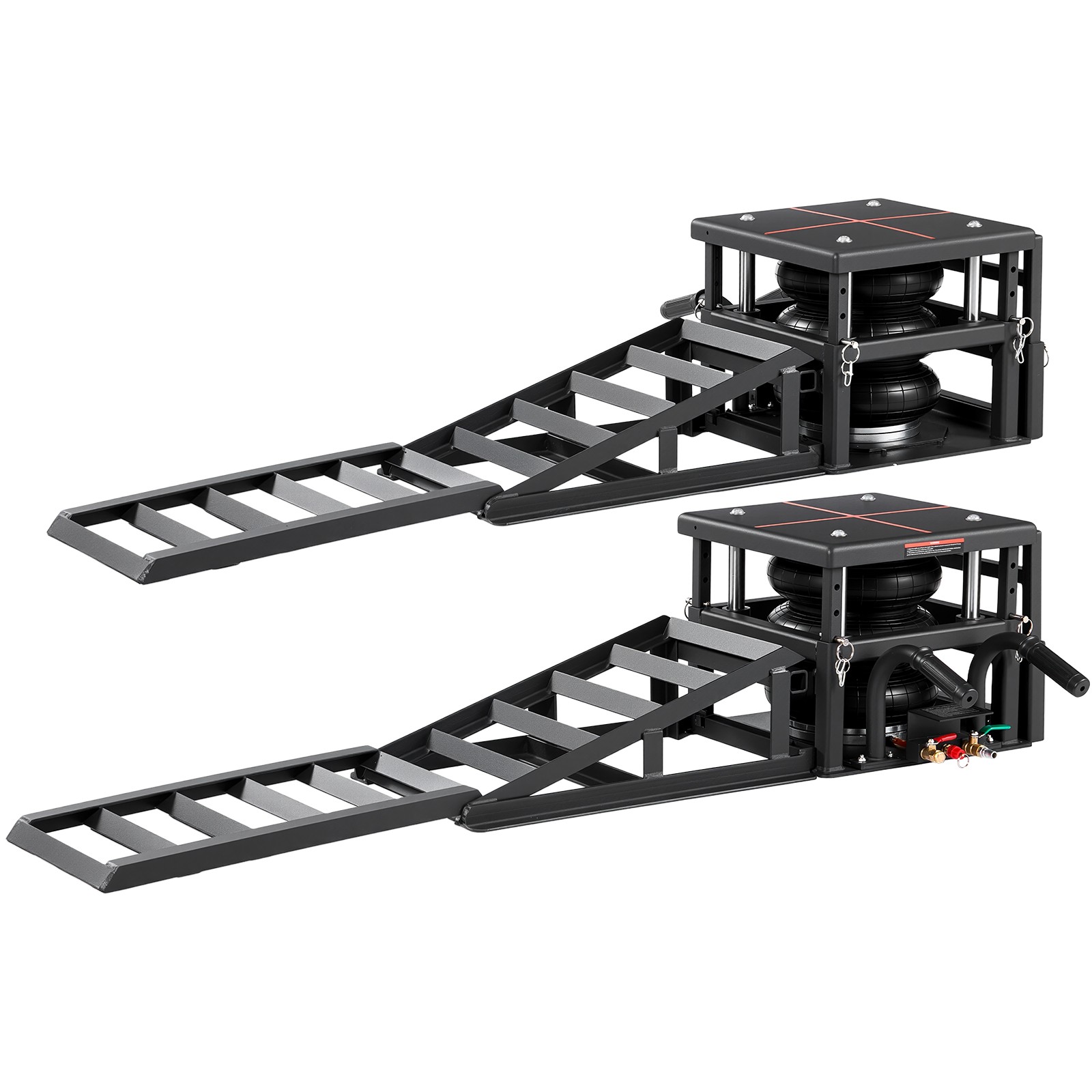 Uimoso 2 Pack Air Portable Car Lifts 11023 lbs Capacity Pneumatic Ramp Air Jacks