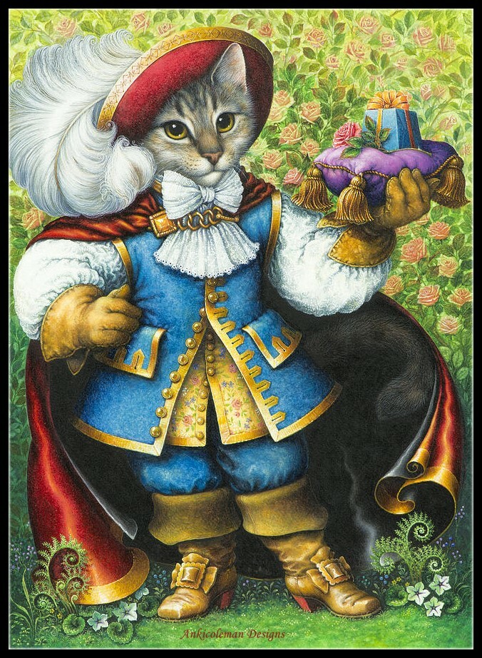 Chart Needlework Crafts DIY - Counted Cross Stitch Patterns - Puss in Boots