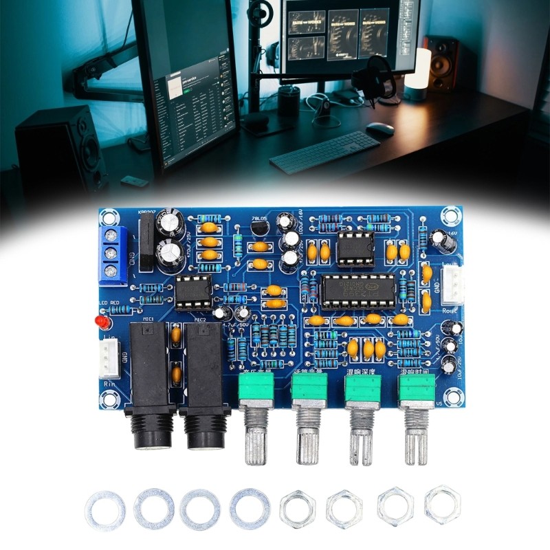 PT2399 Sound Reverberation Amplifiers Module Supporting Multiple Device
