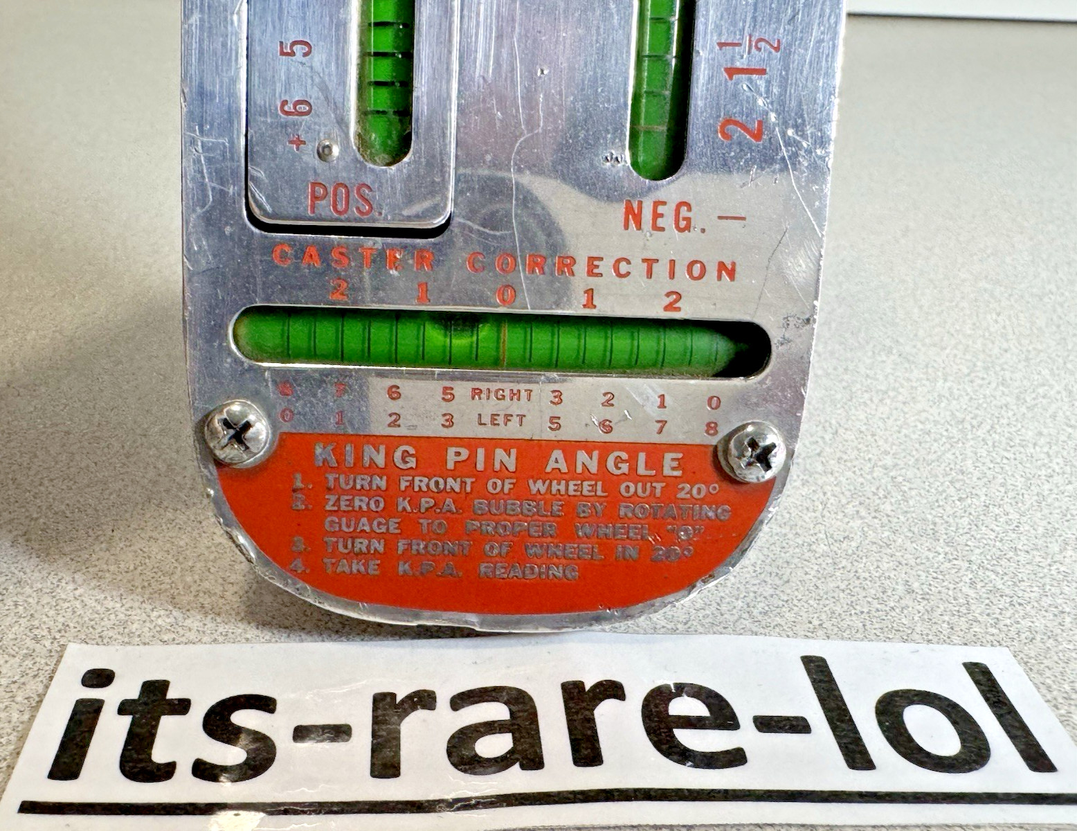 Snap-on WA-60E Magnetic Caster Camber Alignment Gauge & WA802/WA812 Hub Adapters