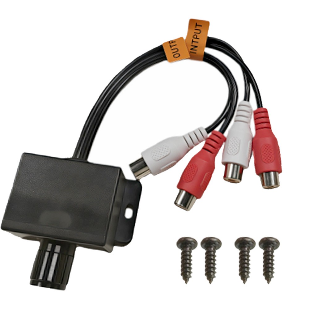 2Pc Universal Car Audio Amplifiers RCA Level Controller Bass Volume Control Knob