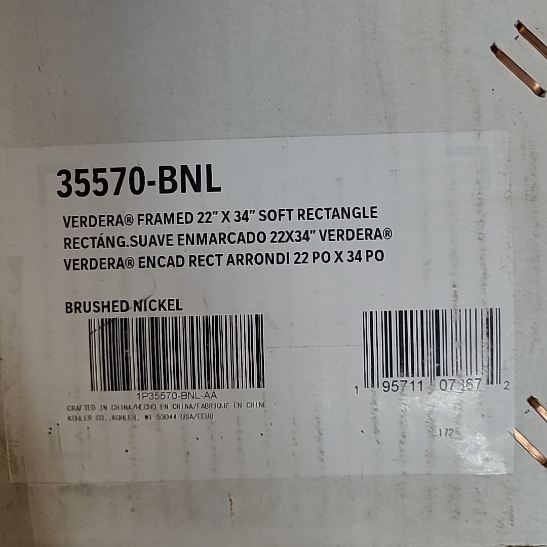 Kohler K-35570-BNL Verdera 22"x34" Medicine Cabinet Brushed Nickel READ