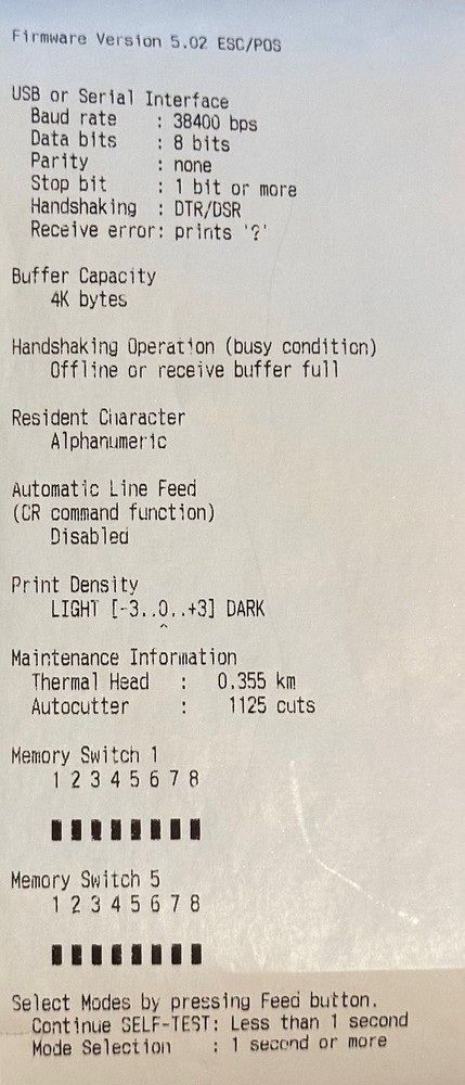 Epson TM-T20II Thermal Receipt Printer (Model M267D) – Ethernet