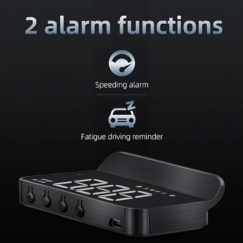 Windshield Screen Projector with GPS Speedometer, Realtime Data Display,