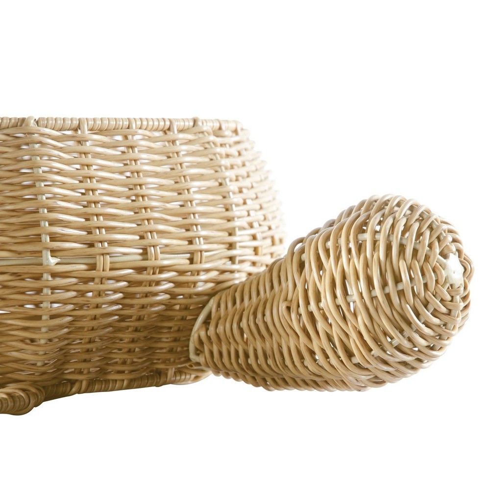 Kaplan Early Learning Turtle Washable Wicker Floor Basket