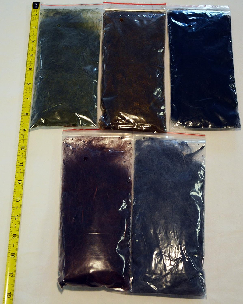 Fly Tying Material Feather and Dubbing Bulk Starter Kit, Bulk Fly Tying Kit by