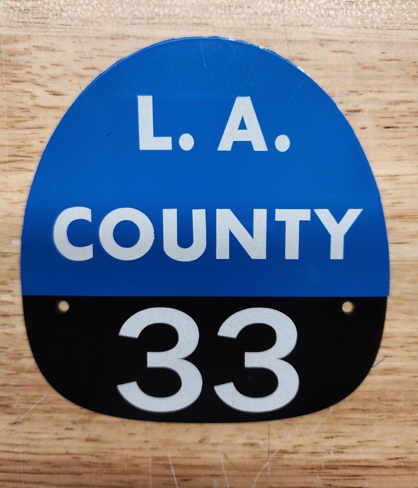 LA COUNTY 33 FIRE HELMET SHIELD