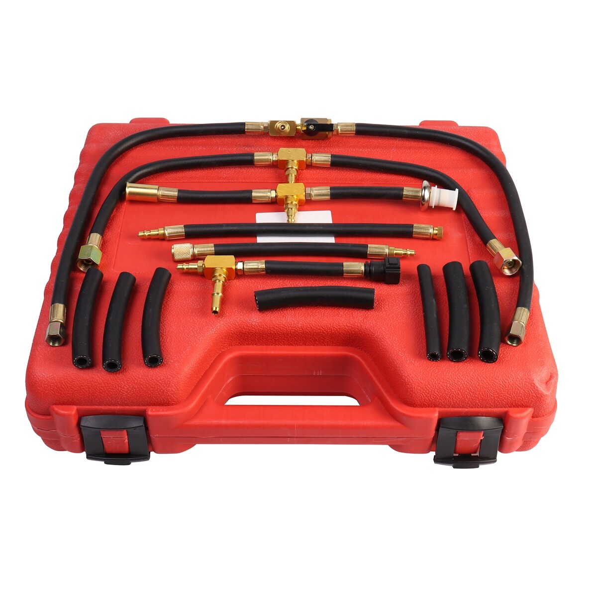 Fuel Injection Pressure Tester Gauge w/ Dual Gauge Readings Kit 0~140psi 0~10bar