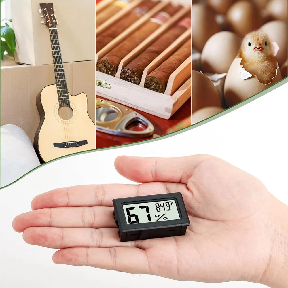 Digital LCD Hygrometer Humidity Meter Tester Reptile Temperature Thermometer US