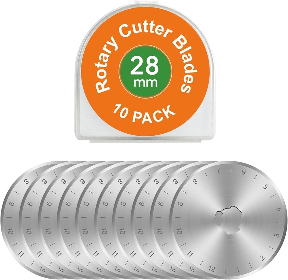 Versatile 28mm Replacement Blades for Quilting, Sewing, & Fabric Cutting