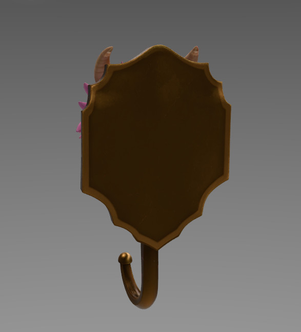 Baby Dragon Wall Hook STL File for 3D Printing
