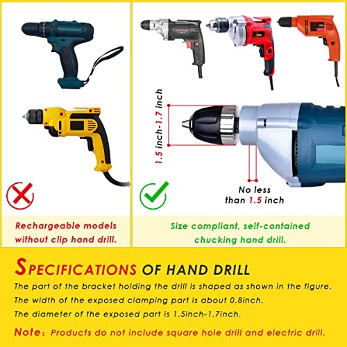 Square Hole Drill Bit Adapter for Easy Installation and Disassembly -