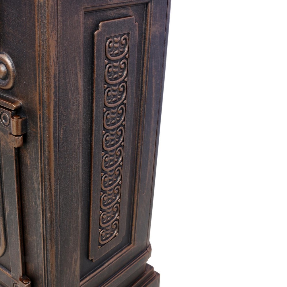 Garden Post Box with Statue Large Capacity Outdoor Mailbox Rainproof Decorative