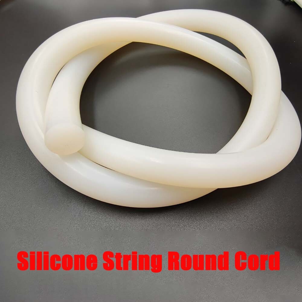 Waterproof Silicone String Round Cord 1mm - 30mm Diameter Solid Food Gasket
