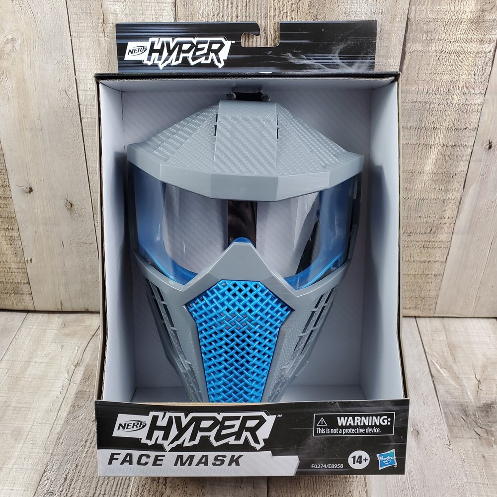Nerf Hyper Face Mask Breathable Design with Adjustable Strap BLUE 2020