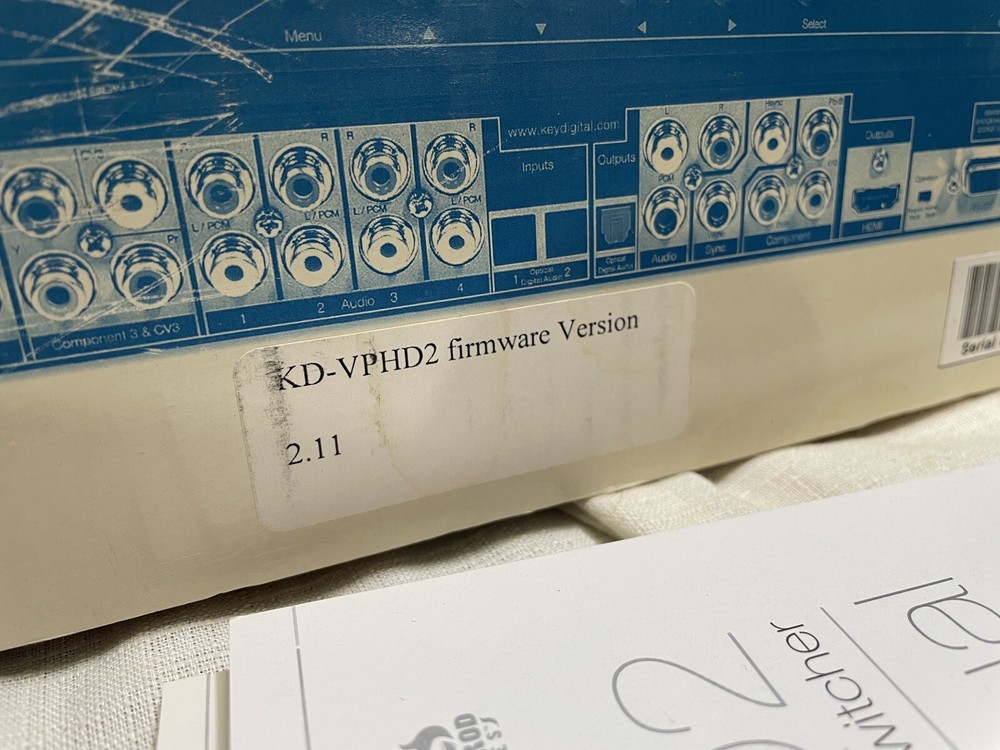 Key Digital KD-VPHD2 Digital Video Processor and Switcher with Remote Hot Rod