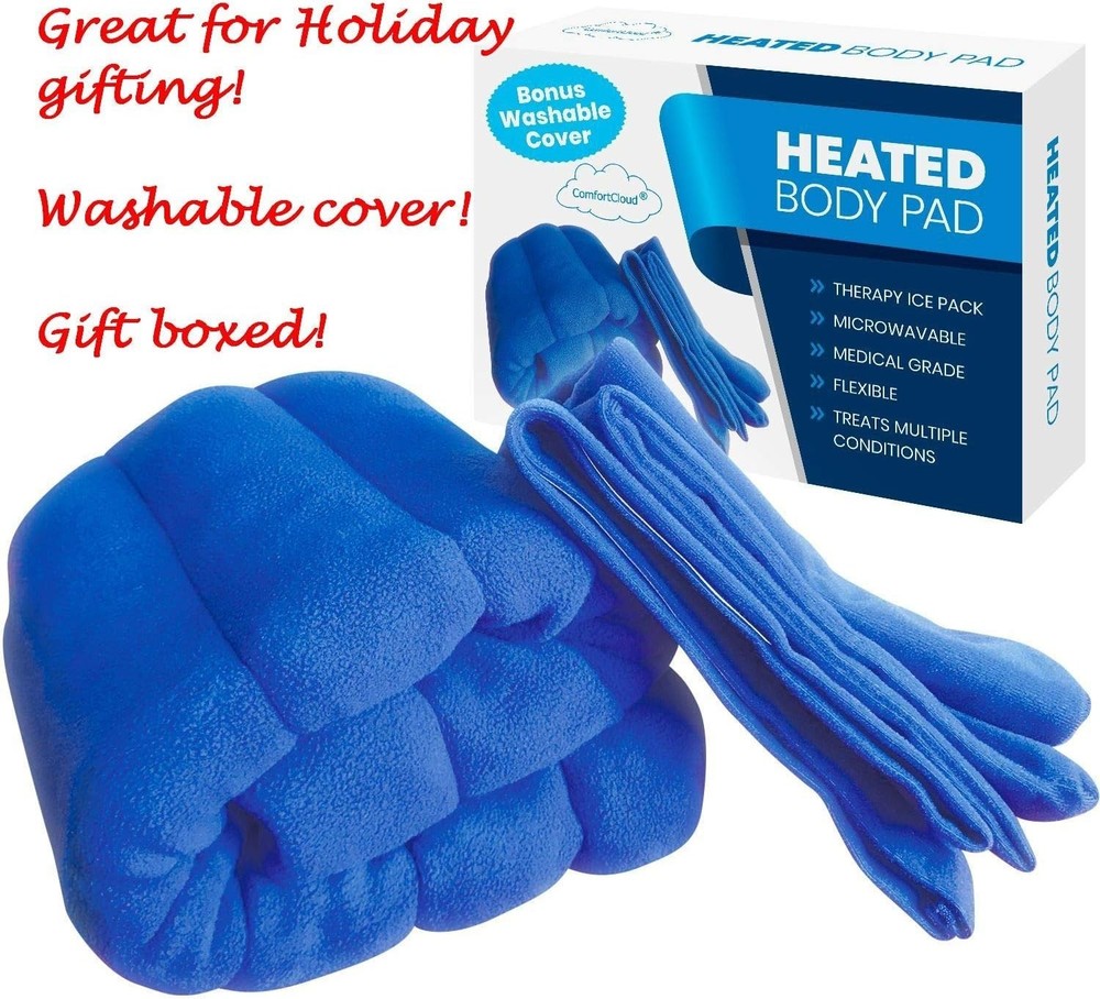 Microwaveable XL Heating Pad with Clay Beads - Extra Large Pain Relief Solution
