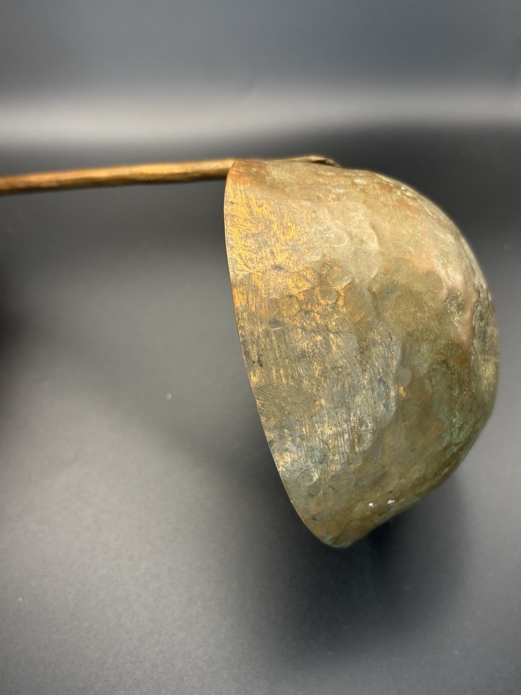 Vintage Hammered Copper Ladle 13” Long Handle 5” Cup
