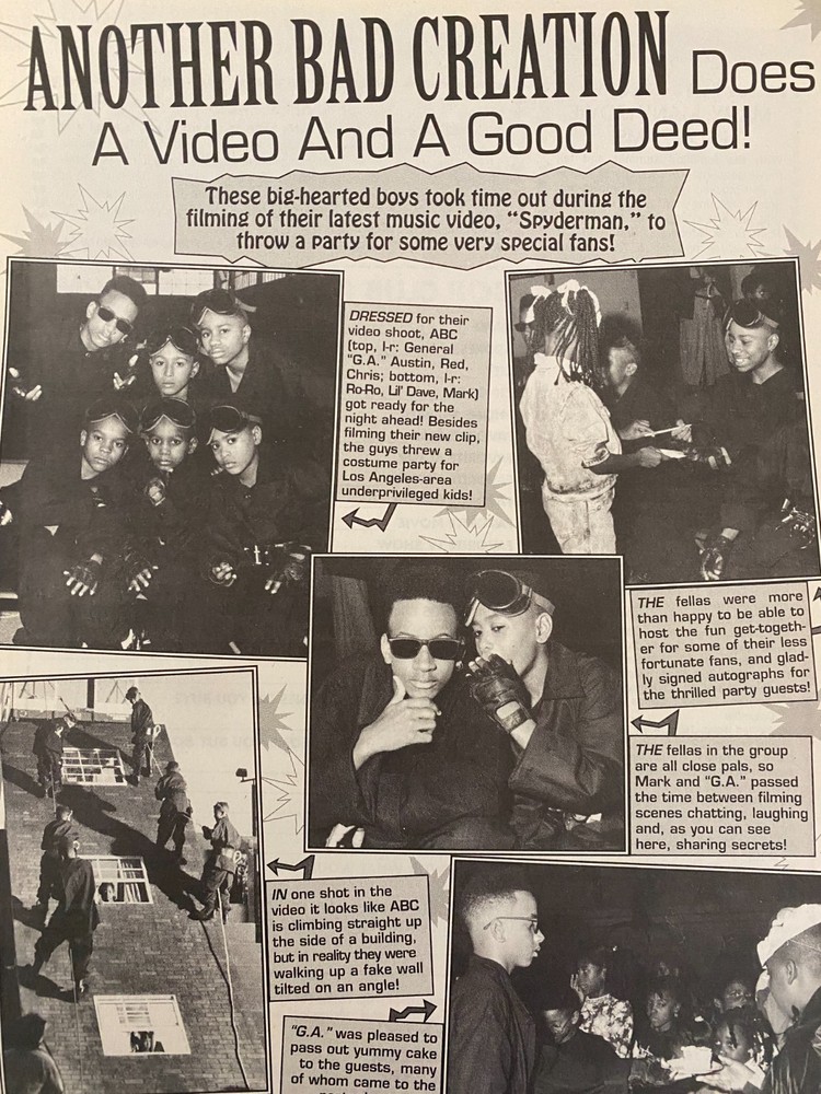 Another Bad Creation, Full Page Vintage Clipping