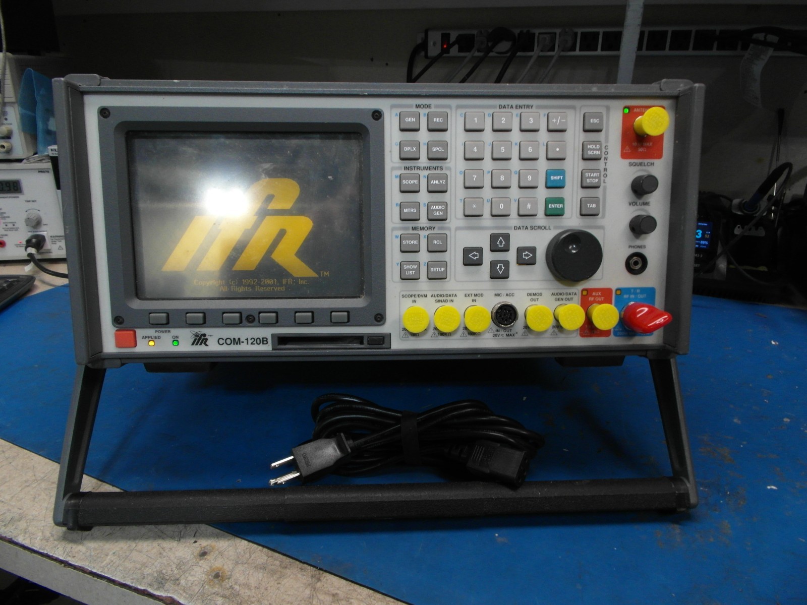 Aeroflex IFR COM-120B Communication Service Monitor CALIBRATED LOADED READ