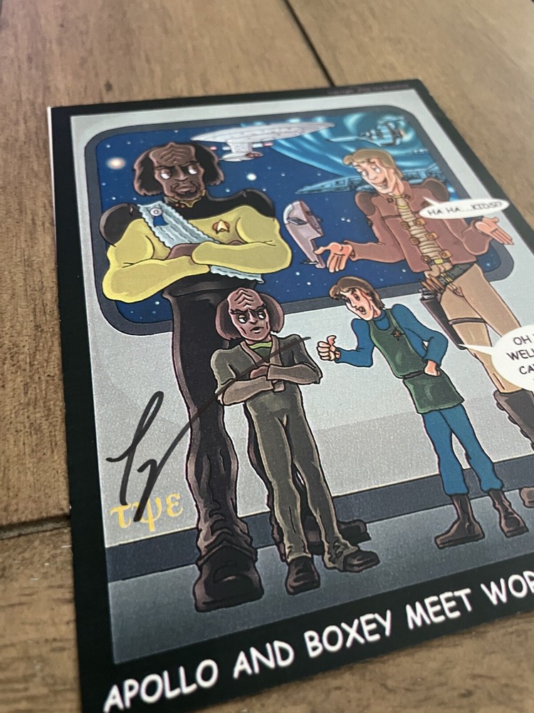 ‼️ RARE! SIGNED Tye Bourdony Star Trek Battlestar Galactica Comic Frame 2000