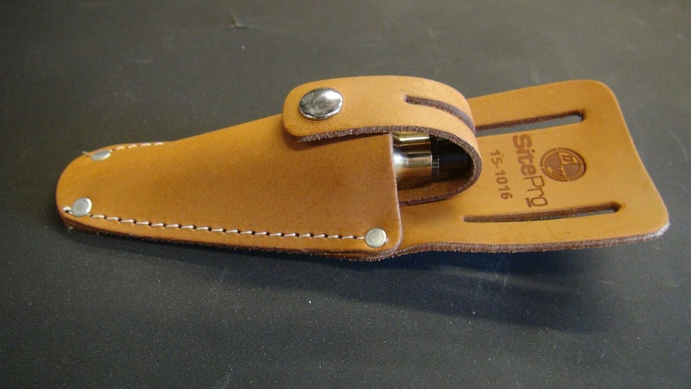 16 oz solid brass plumb bob with leather sheath Gam 15-016