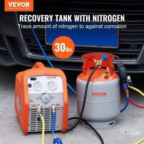 Refrigerant Recovery Reclaim 30lb Cylinder Tank 400 PSI Liquid Rated Y Valve