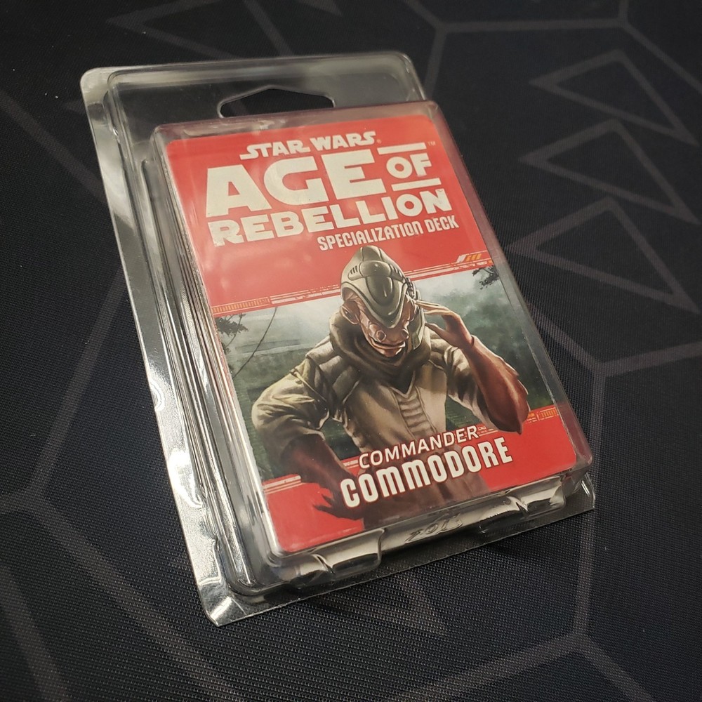 Star Wars Age of Rebellion: Commander Commodore Deck (RPG Accessory) FFG OOP